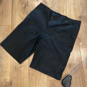 Hurley black striped shorts size 32. Long style.